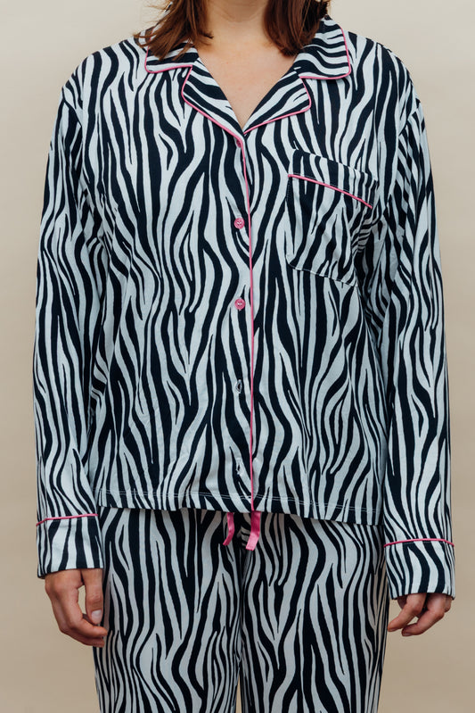 Zebra Print Soft Modal Pyjama Set