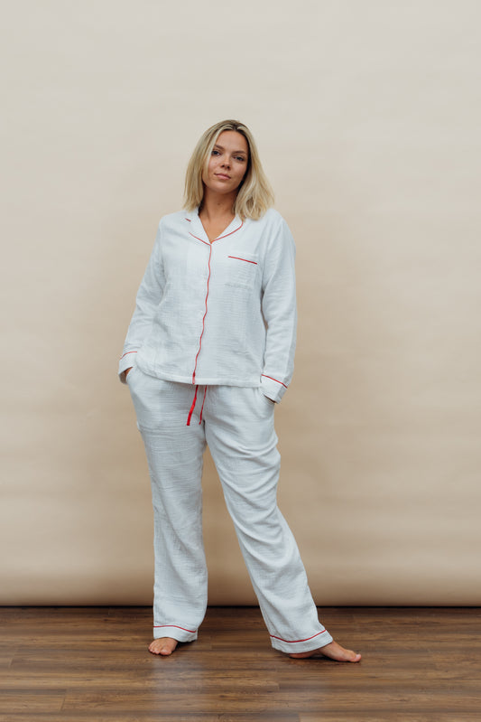 White Muslin Pyjama Set