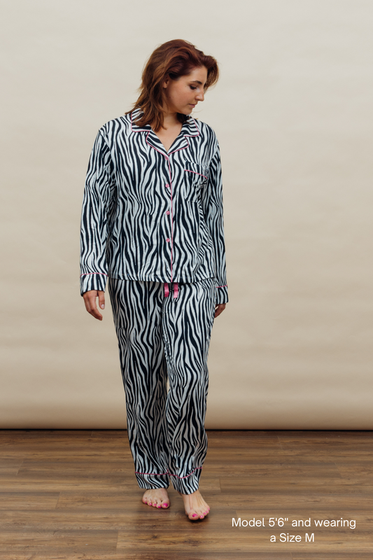 Zebra Print Soft Modal Pyjama Set