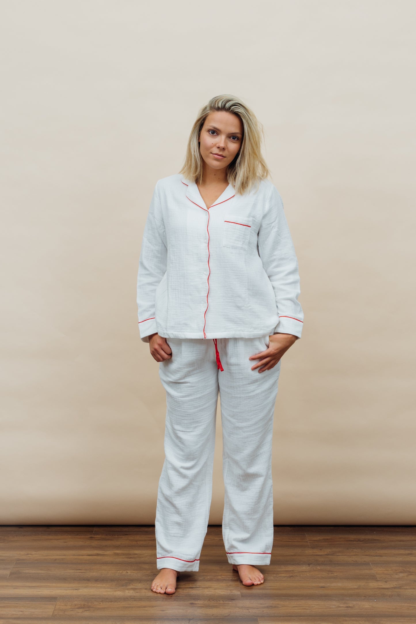 White Muslin Pyjama Set