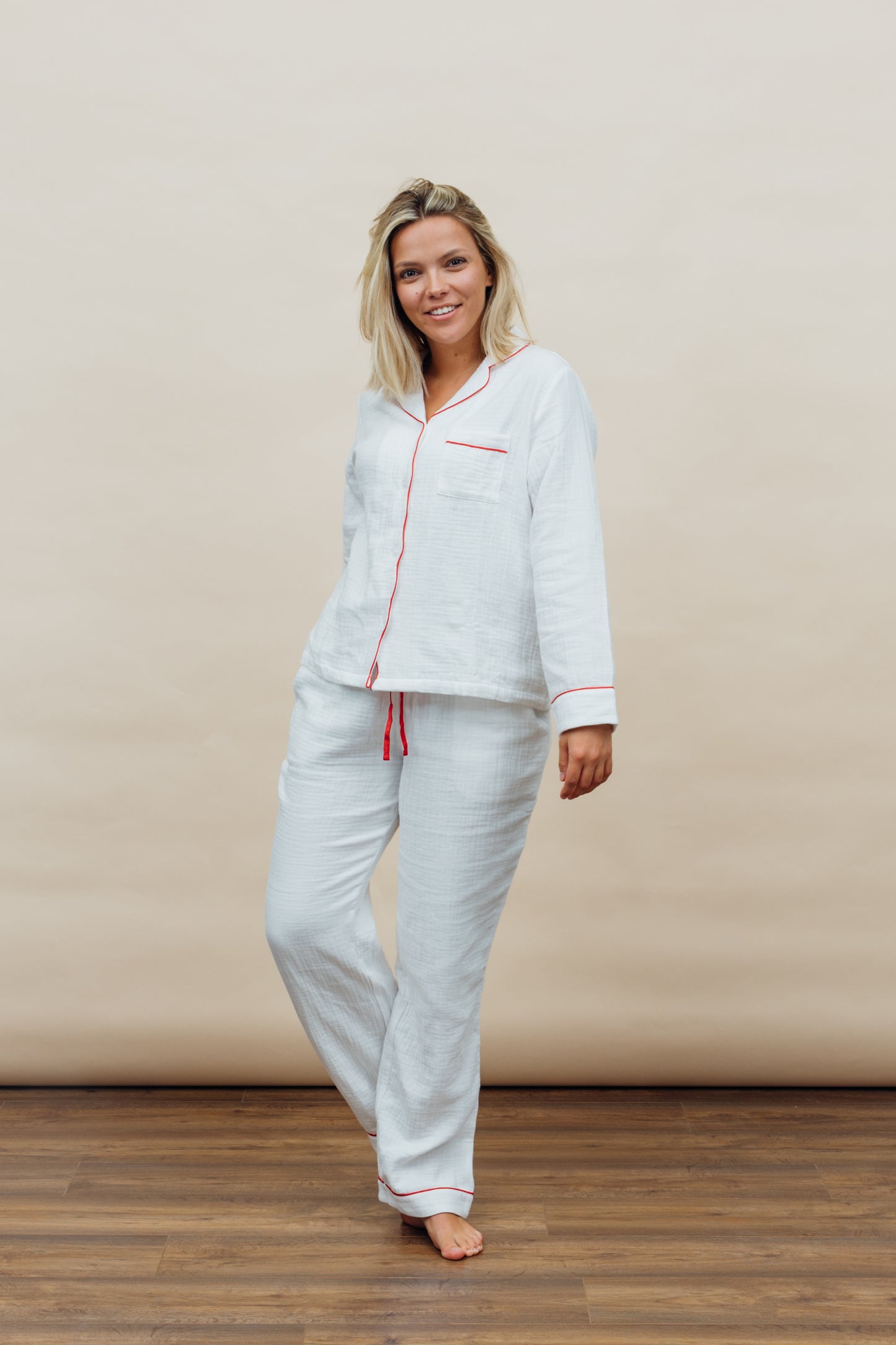 White Muslin Pyjama Set