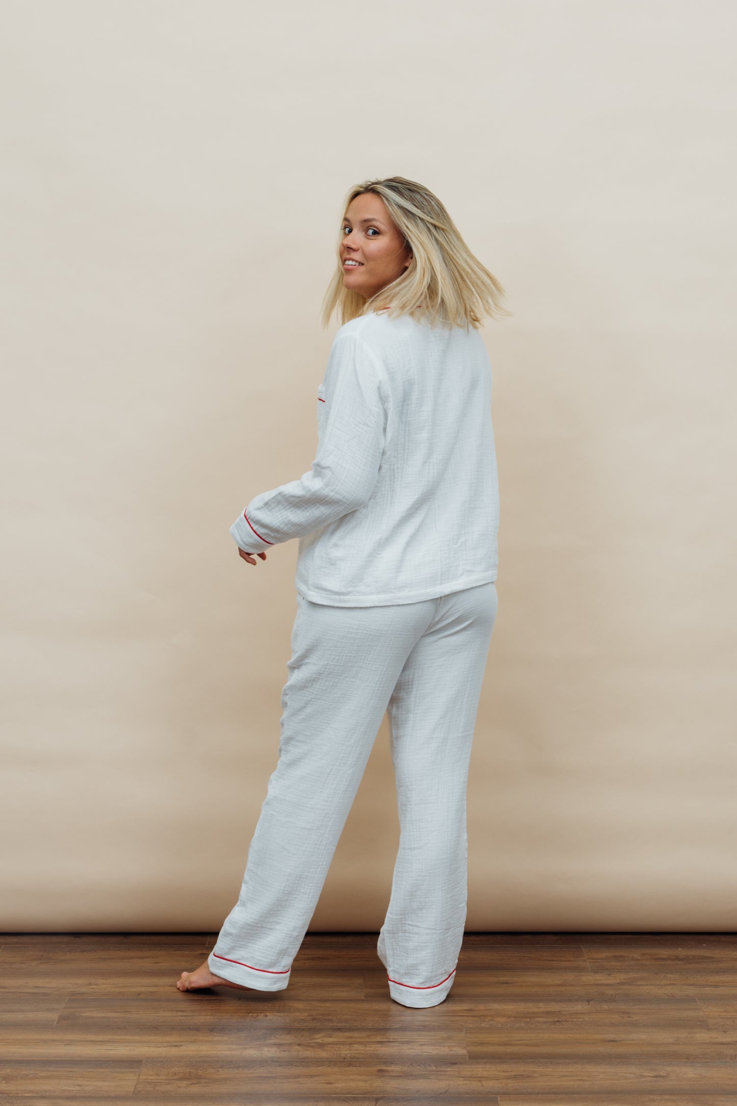 White Muslin Pyjama Set