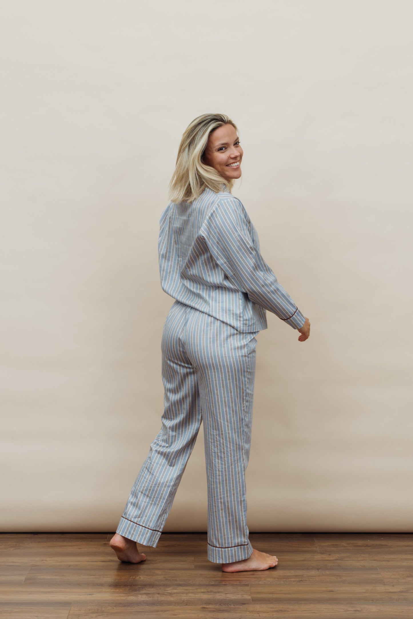 100% Cotton Striped Pyjama Set