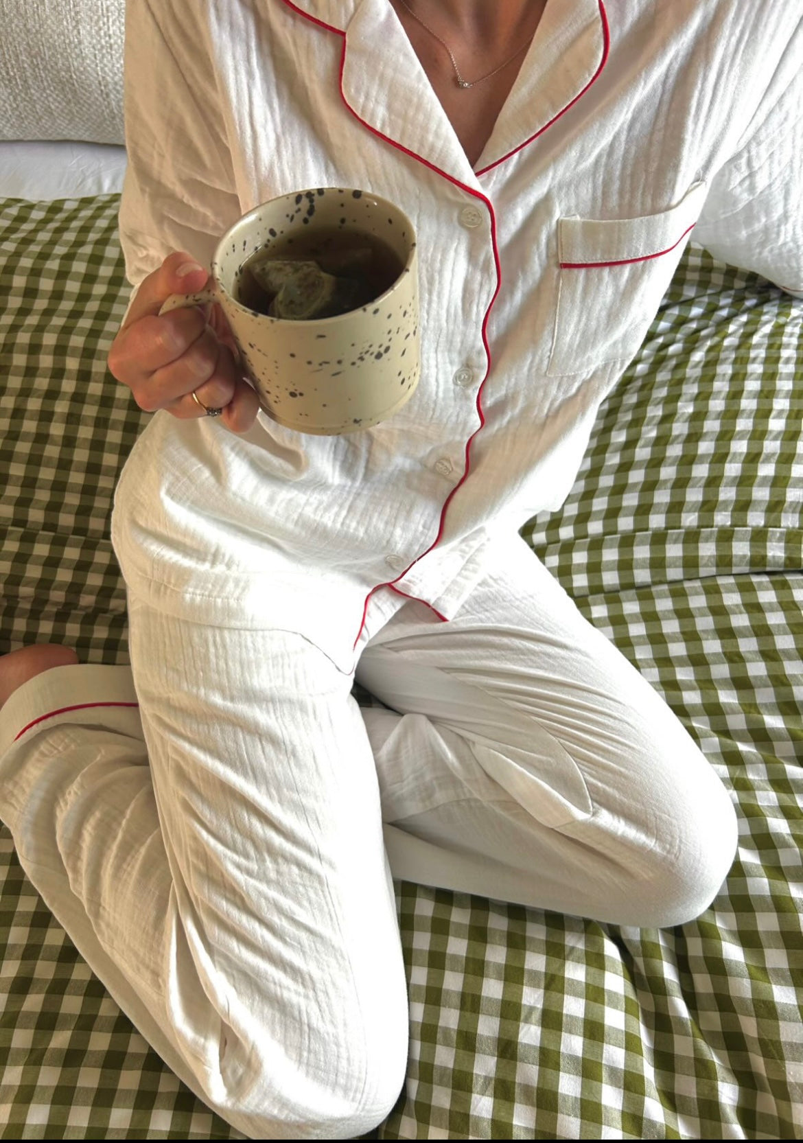 White Muslin Pyjama Set
