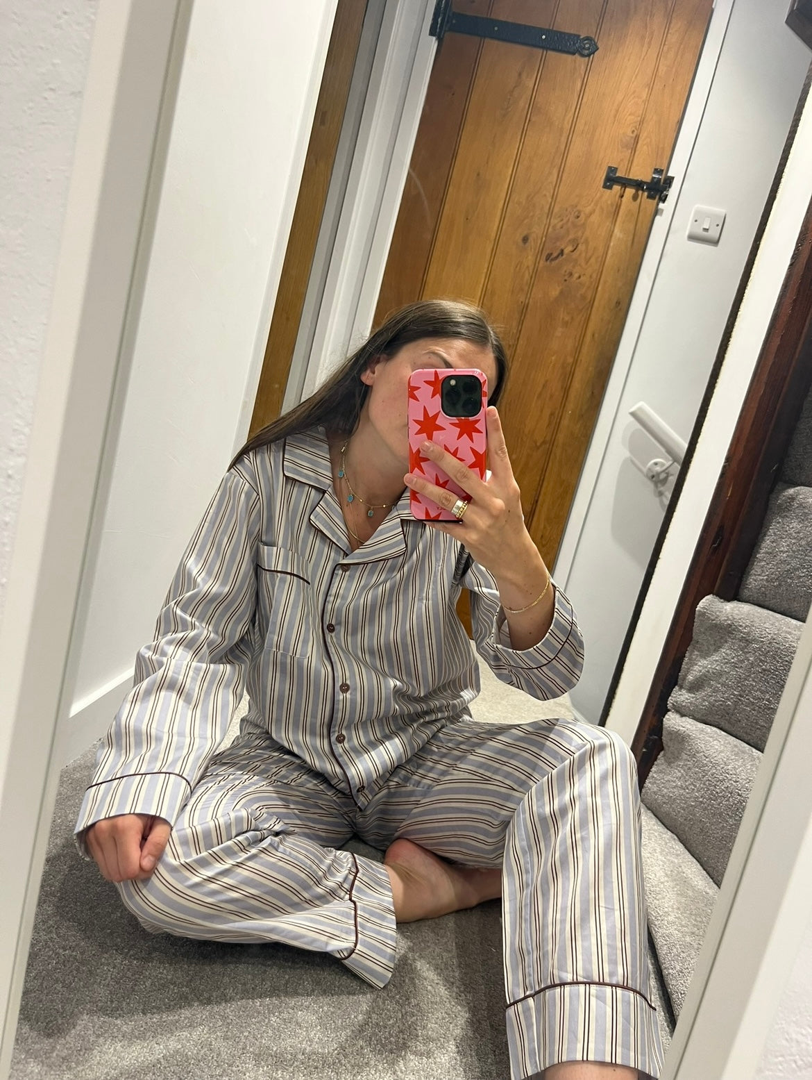 100% Cotton Striped Pyjama Set